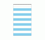 Pastel Blue Stripes Paper Treat Bag